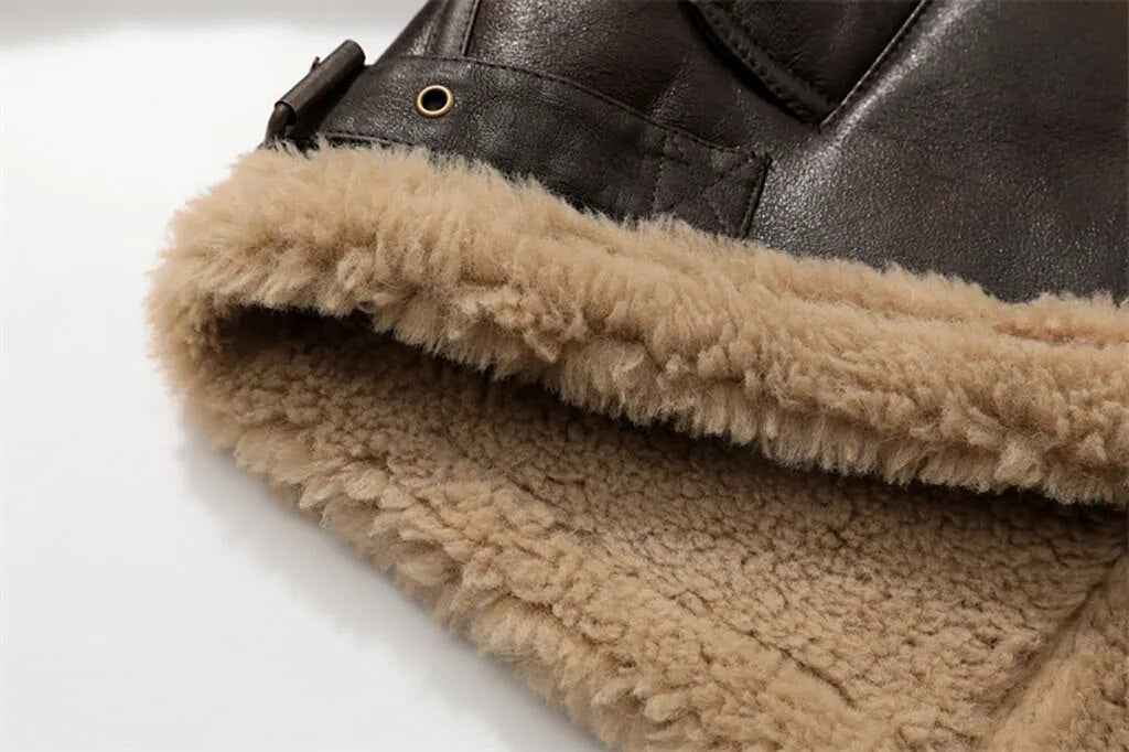Nema Shearling Mustang Bomber Jacket