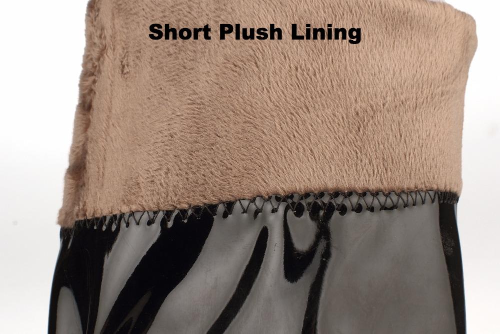 Patent Leather Over the Knee Boots - Red or Black