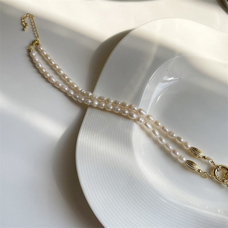 Pearl and Cherry Necklace