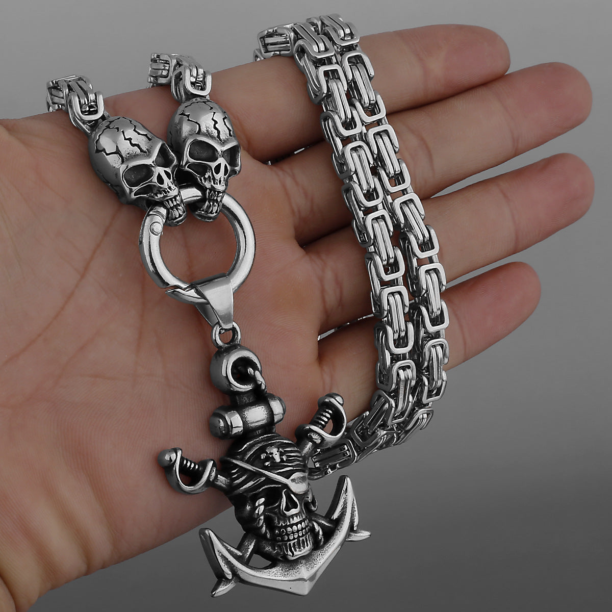 Pirate Sword Anchor Necklace