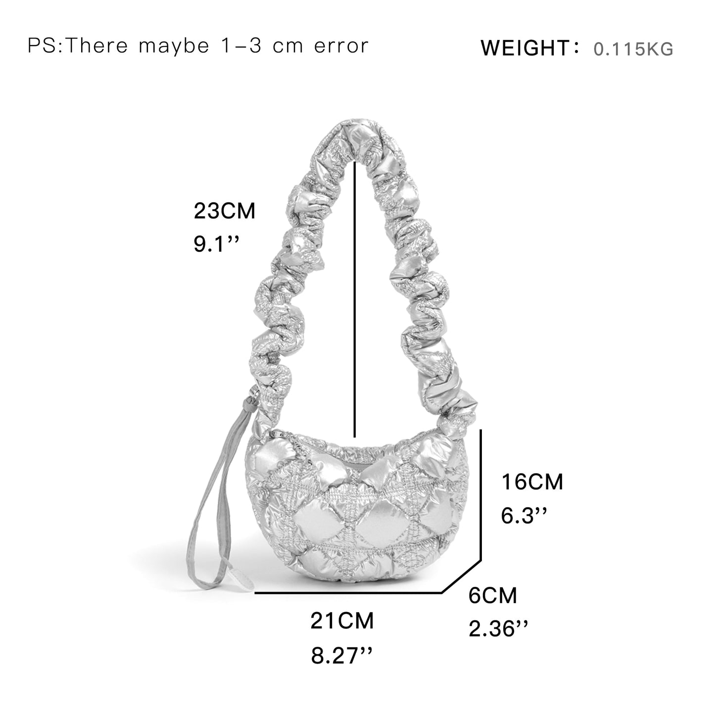 Prisca Metallic Ruched Fanny Bags - 4 Colors