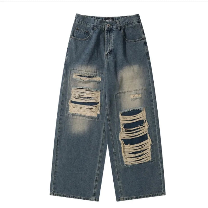 Loose Casual Trend Streetwear Women's Denim Pants Jeans