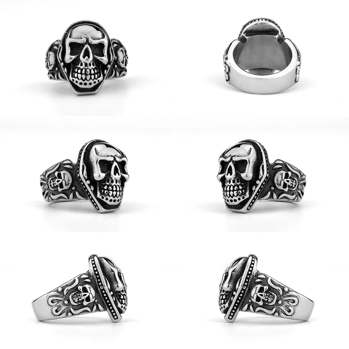 Rock Skull Ring