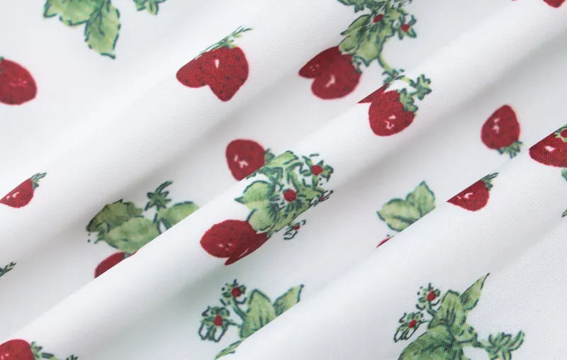 Lynia Satin Strawberry Slip Dress