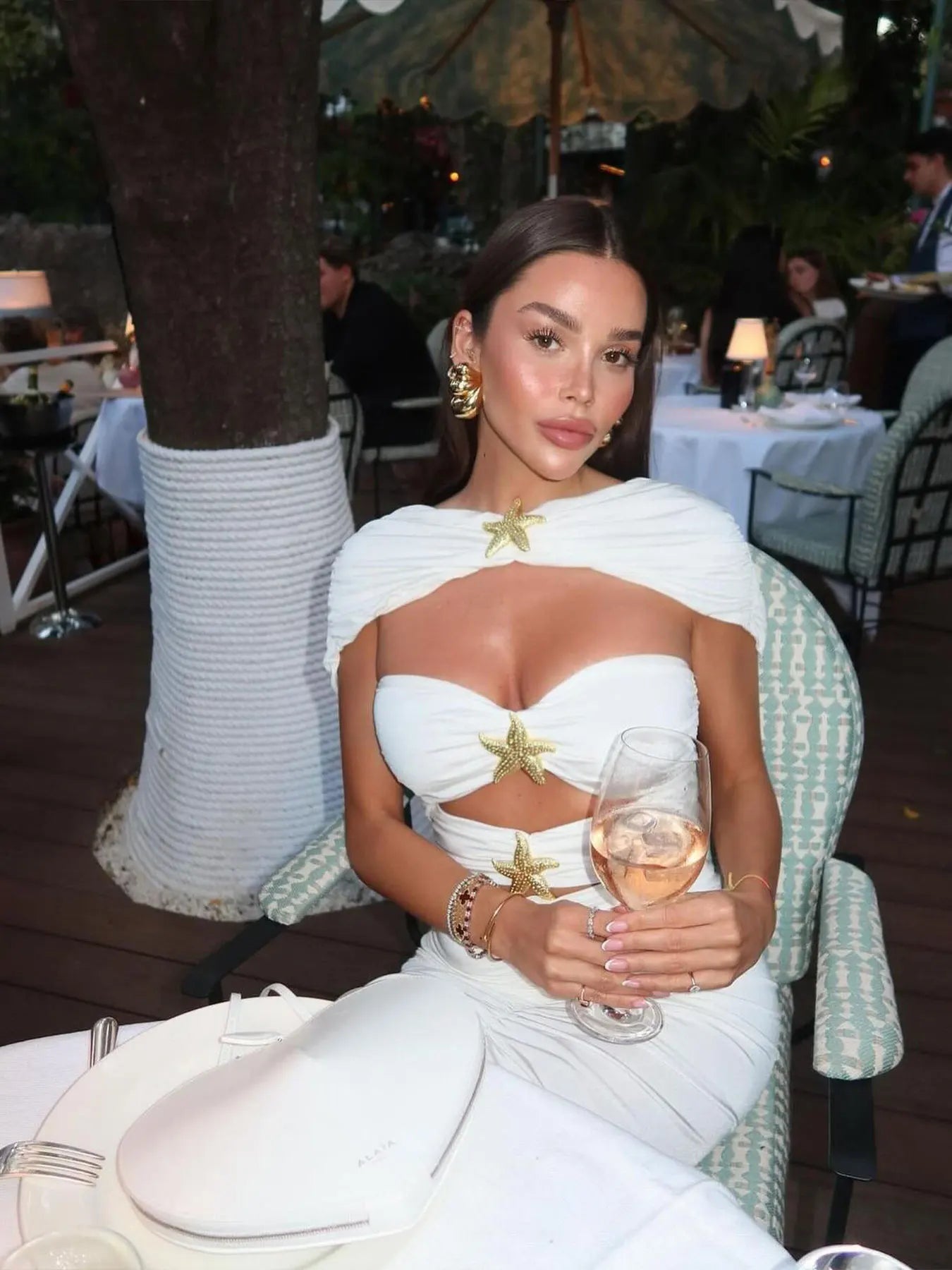 Cutout Swim Cover Up Long Party Dress