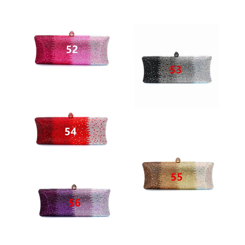 Wella Ombre Stripe Sequin Long Evening Clutch