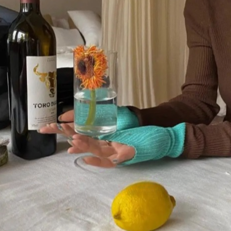 Ailsa Two Tone Flare Cuff Ribbed Knitted Top