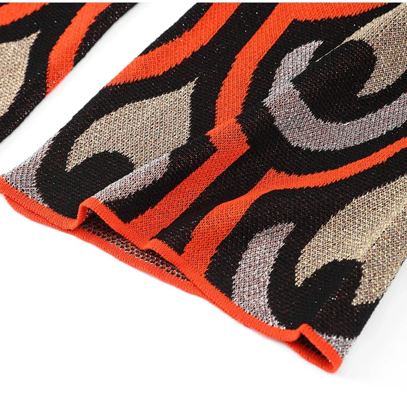 Terra Colorful Knit Tunic and Pants