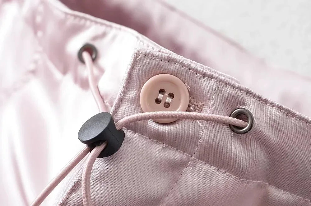 Malin Casual Luxe Satin Cargo Pants