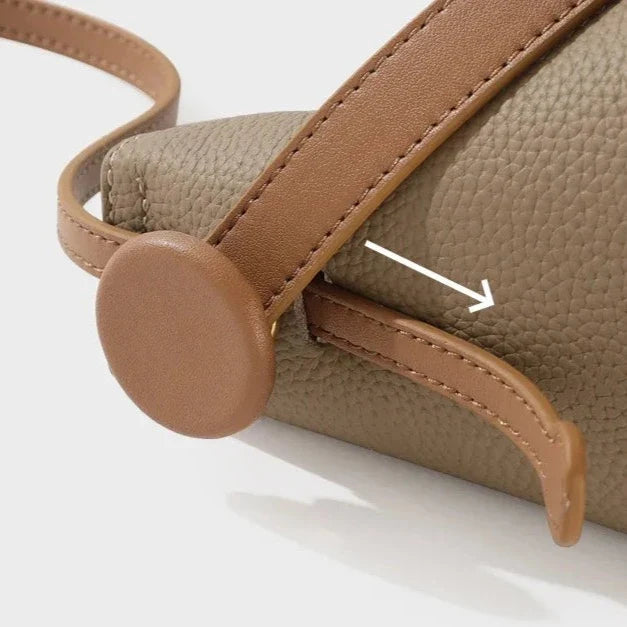 Itaca Genuine Leather Bucket Bag