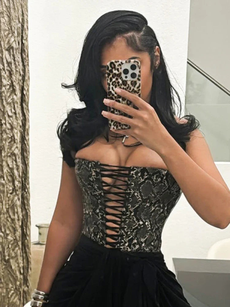 Serpentine Bandage Coquette Strapless