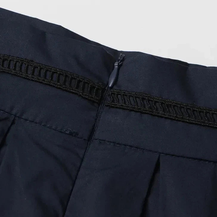 Piper Rivet & Frill Trim Two Piece Set Flare Dress