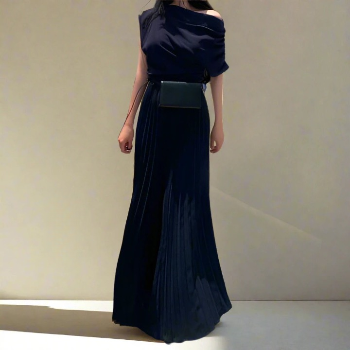 Yelena Wide Pleats Flare Trousers