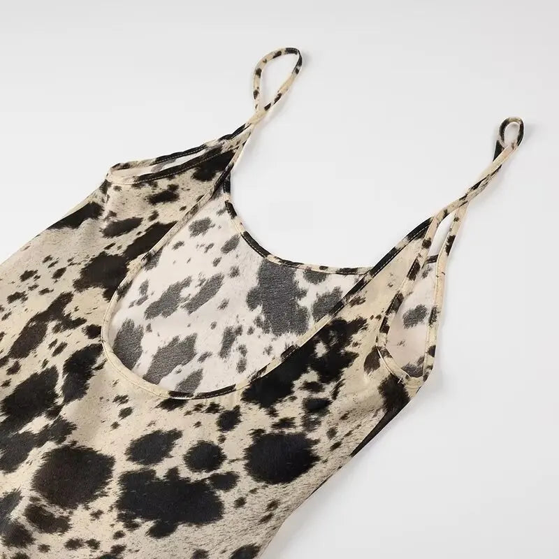 Tena Paint Splash Tie Dye Slip Dress