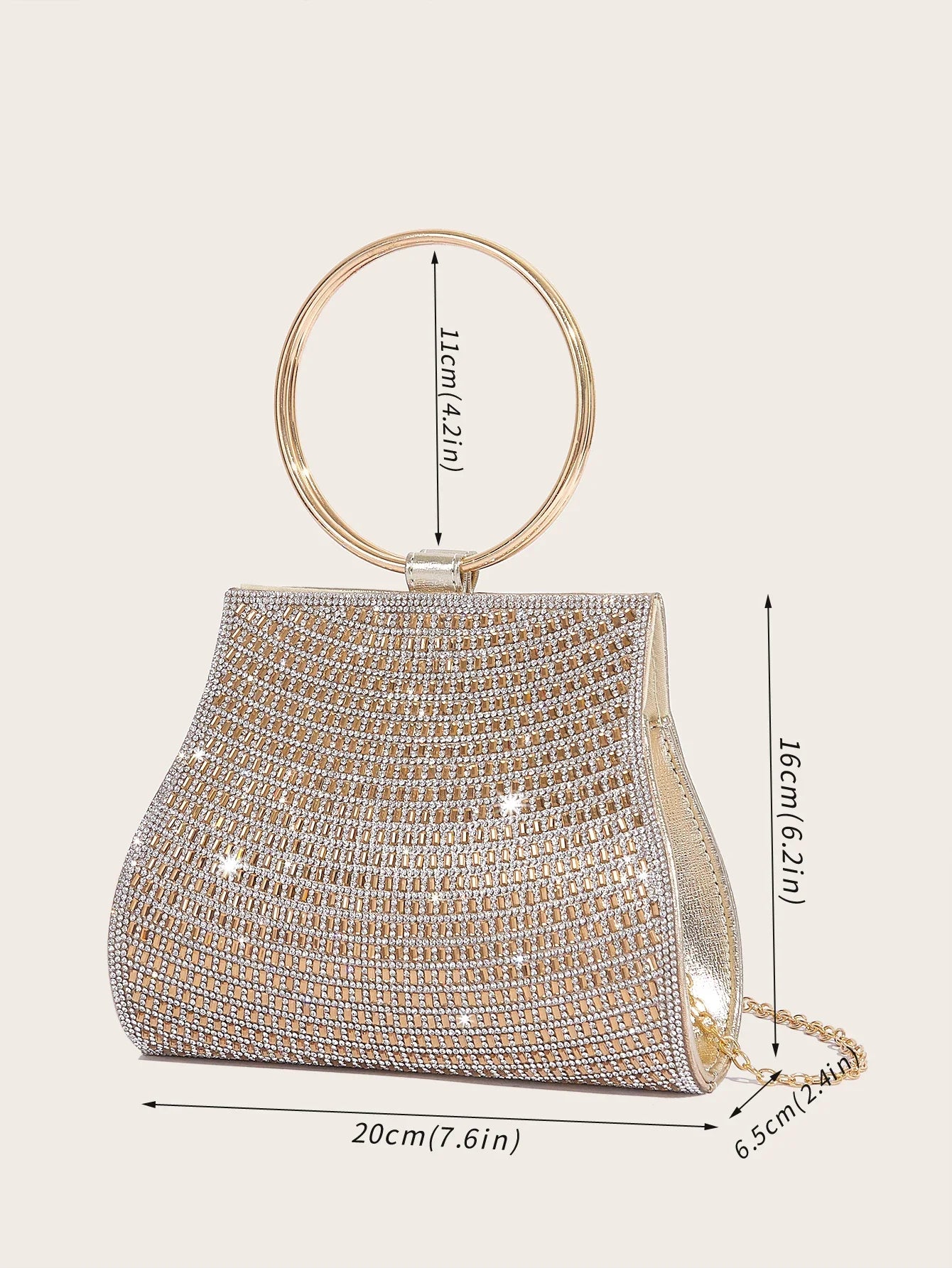 Agueda Rhinestones Evening Bag