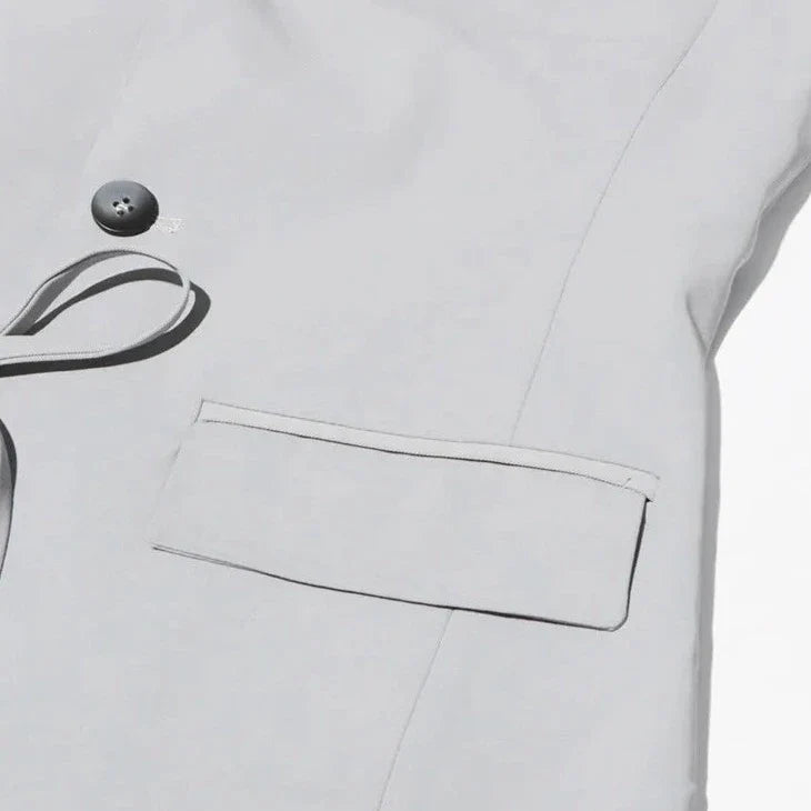 Heidi Cut Out Lace-Up Sleeveless Jacket