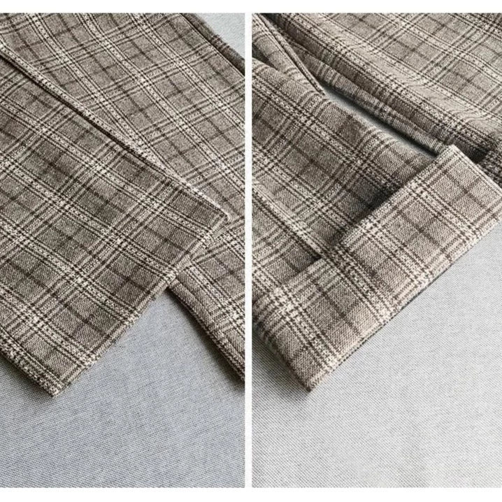Jamie Woolen Plaid Cropped Pants