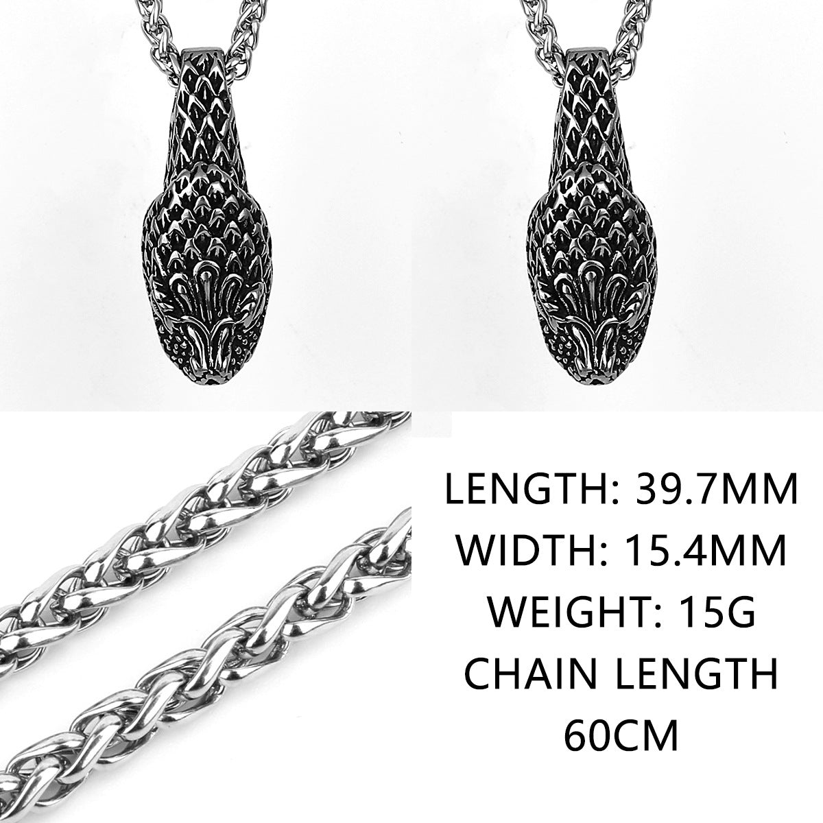 Simple Snake Head Fashion Necklace