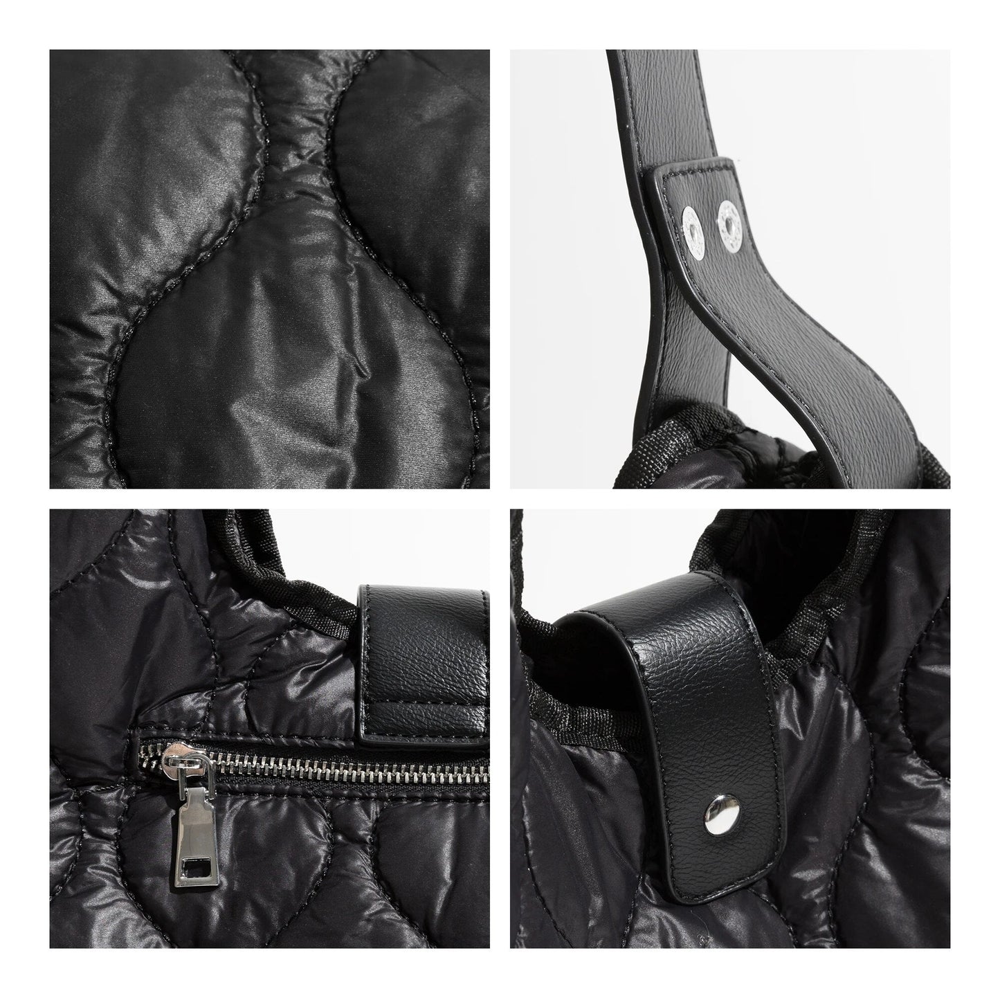 Sirke Quilted Puffer Hobo Bag