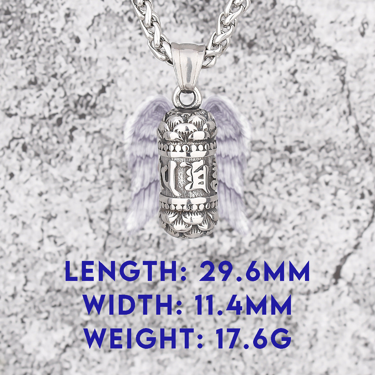 Six-Character Mantra Lotus Necklace