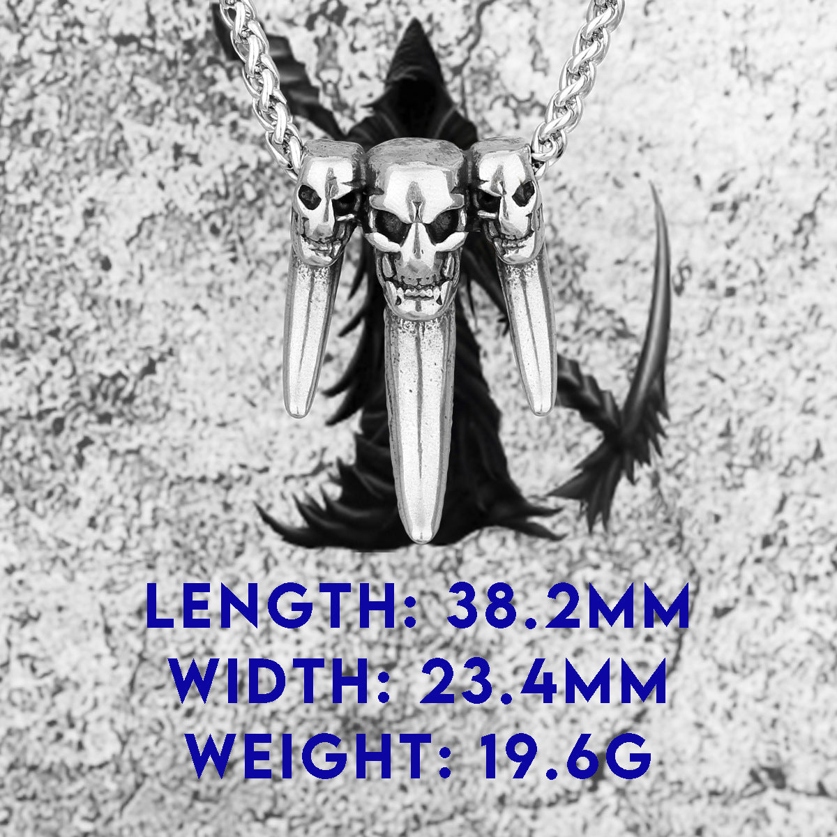 Skull Bear Claw Necklace