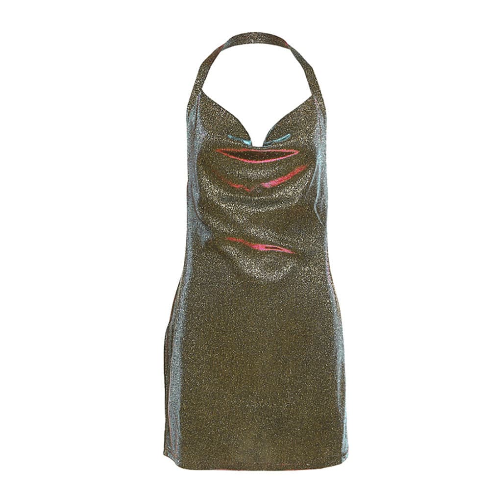 Summer Dress V Neck Backless Sleeveless Party Dress