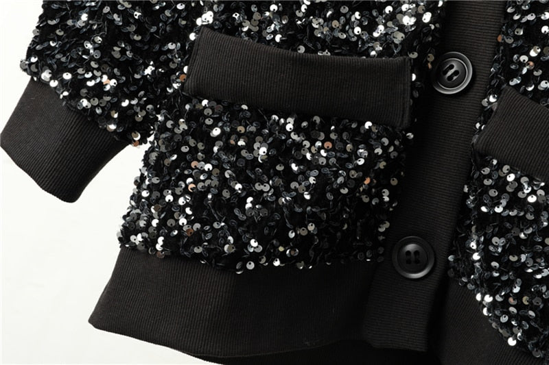 Taylor Glitter Sequin Cardigans - 2 Colors
