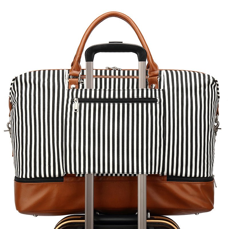 Travel Duffle Bag With Bottom Shoe Compartment