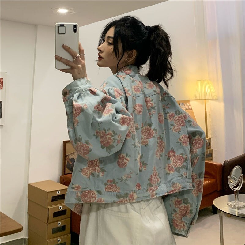 Trudie Floral Denim Jacket