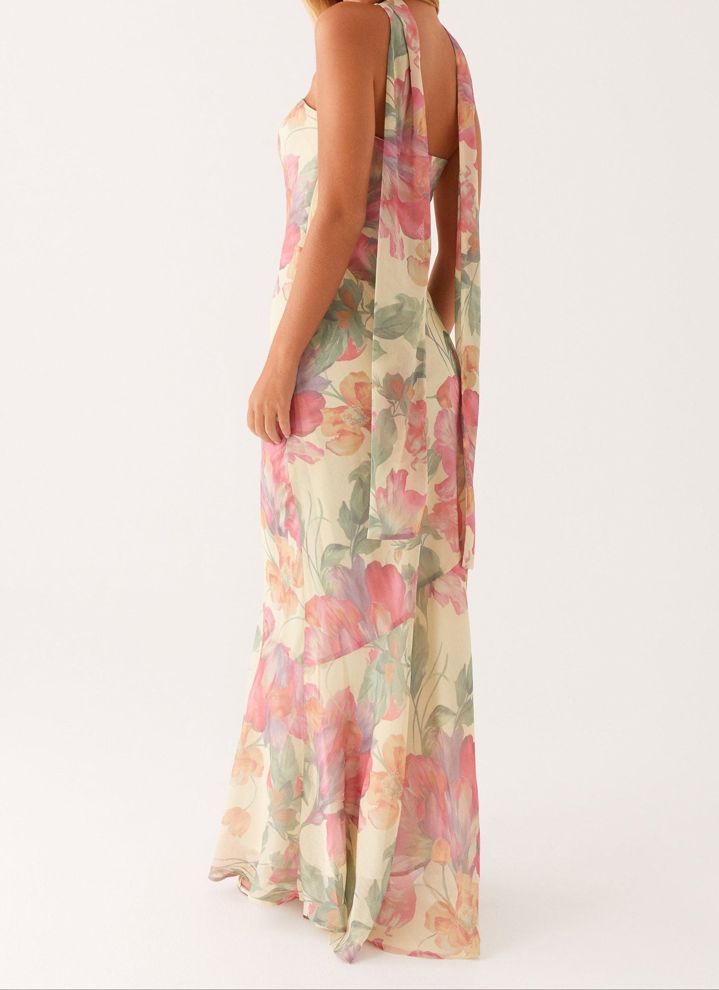 Luciella Maxi Dress - Yellow Peony