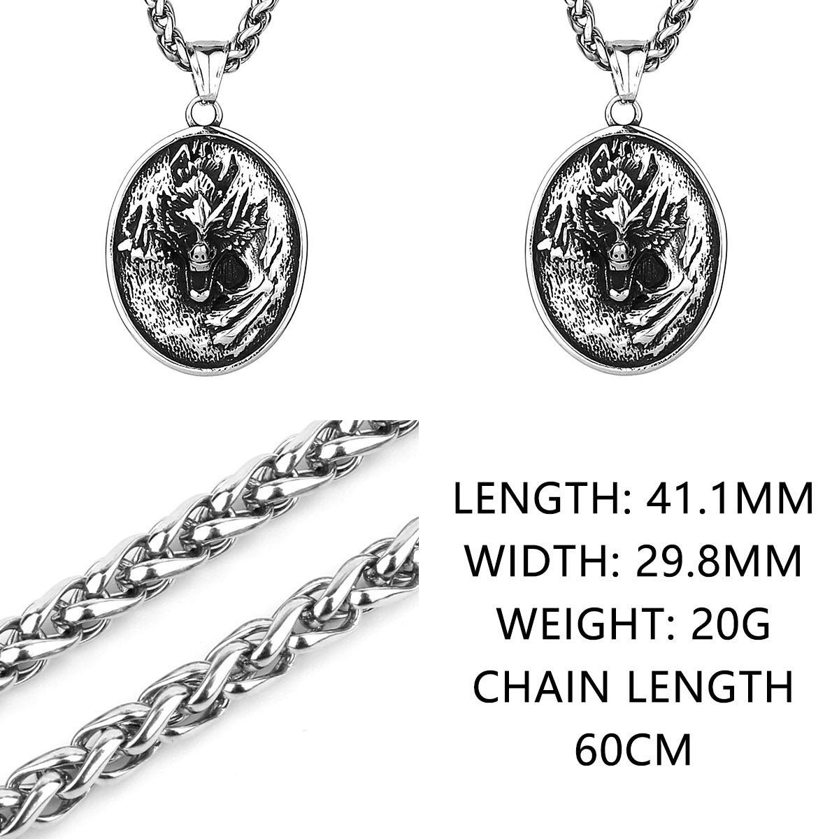 Viking Wolf Necklace