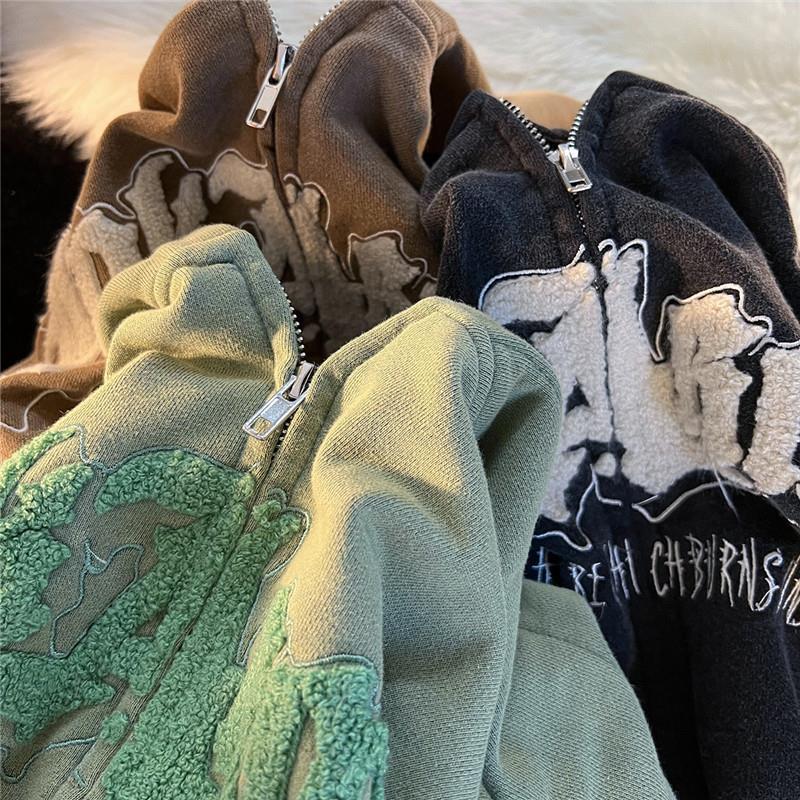 Vintage Angel Embroidery Ears Hoodie