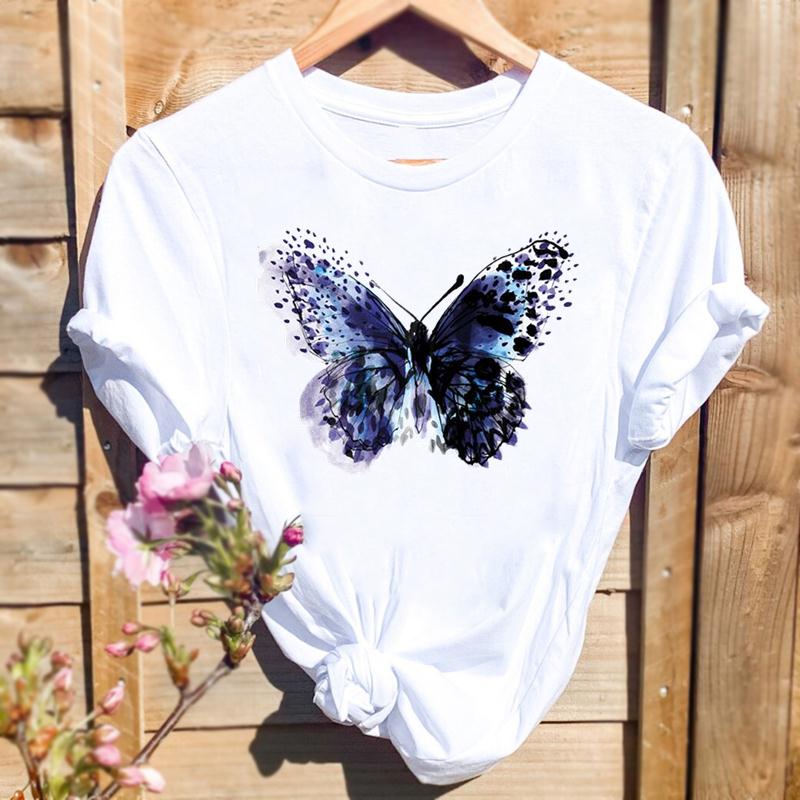 Watercolor Spring Butterfly Floral Flower Graphic