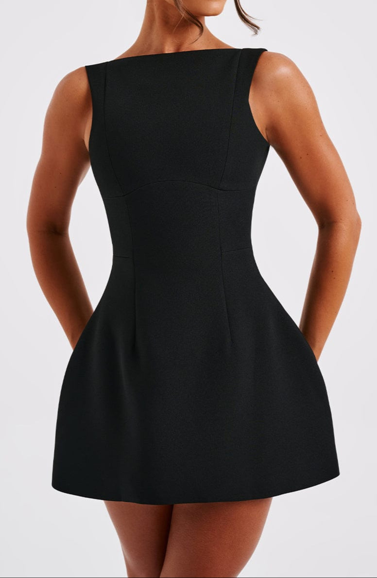 Gabriela Mini Dress - Black