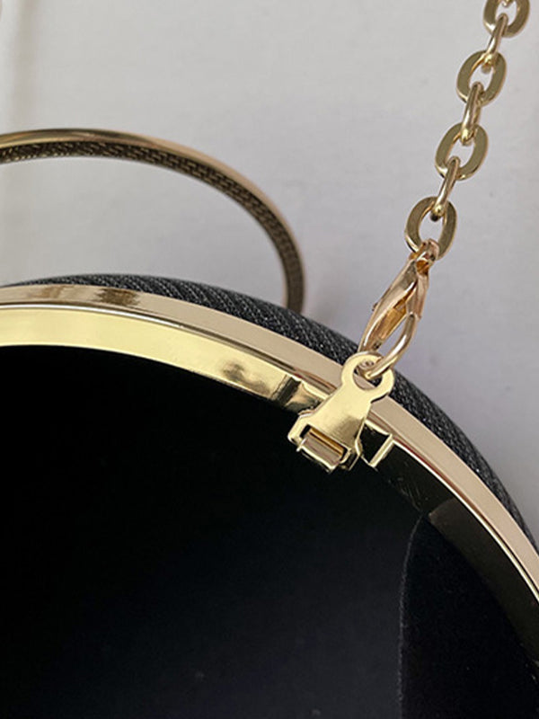 Chains Geometric Shiny Handbags Crossbody Bags Bags