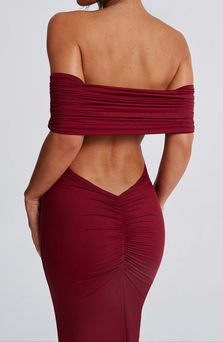 Ariadna Maxi Dress - Burgundy