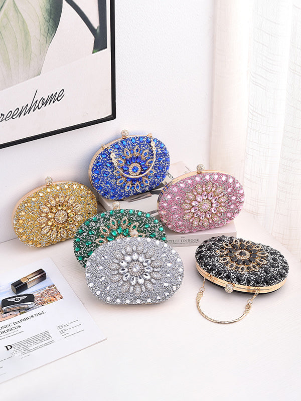 Geometric Shiny Split-Joint Handbags Bags Accessories Bags