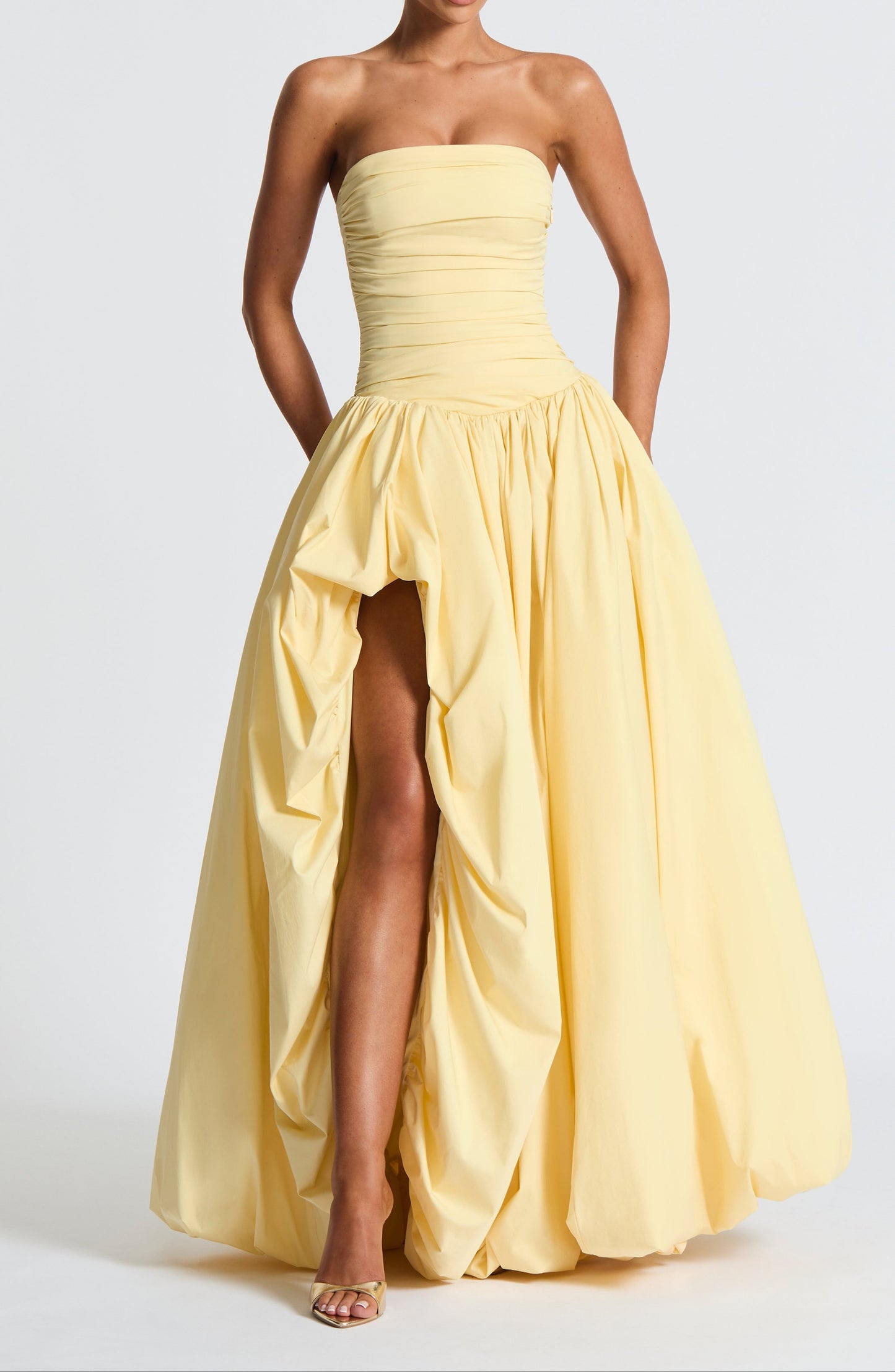 Florencia Maxi Dress-Lemon