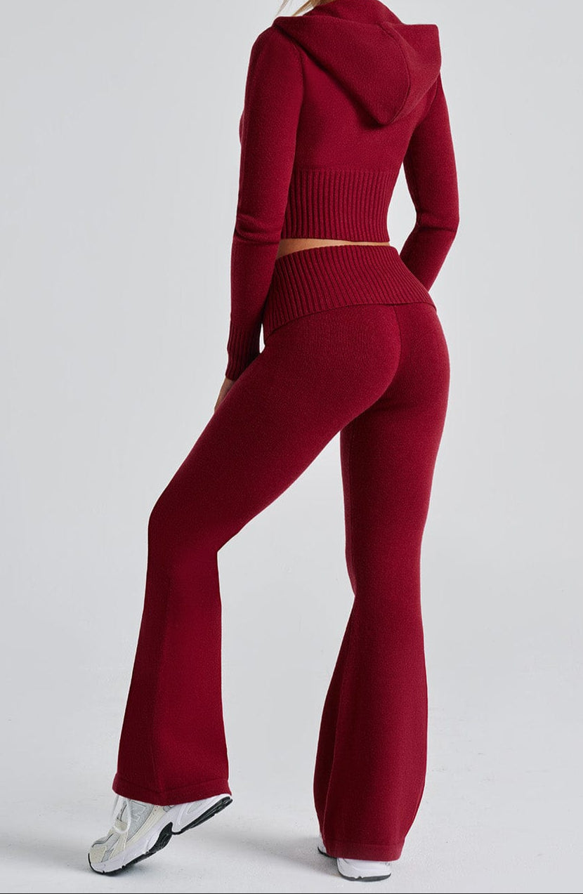 Siena Knit Pants - Red