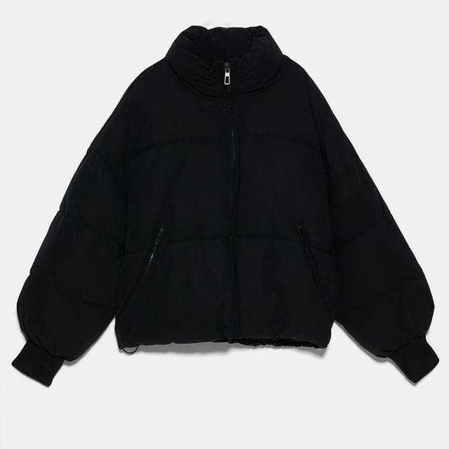 Winter Zipper Pockets Female Warm Elegant Coat