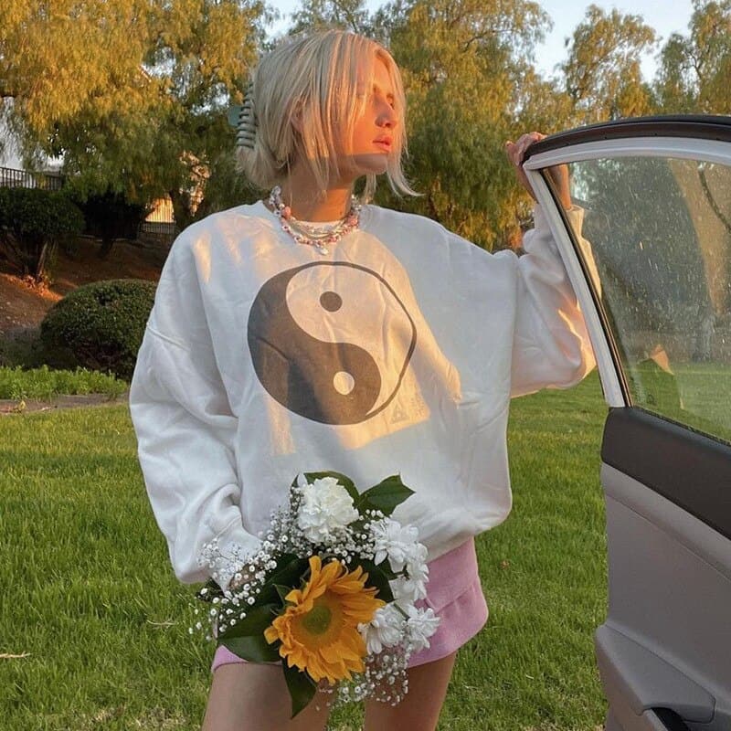 Y2K Sweatshirts Loose Vintage Streetwear Casual Chic Clothes Retro Harajuku Tops Holiday Outfits 90s Fashion Hoodies