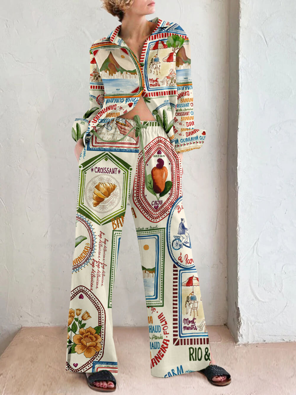 Comfortable Casual Printed Shirt Set