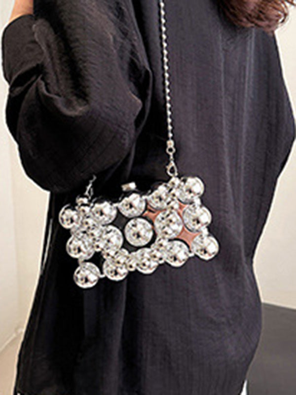 Beaded Geometric Shiny Handbags Crossbody Bags Bags Accessories