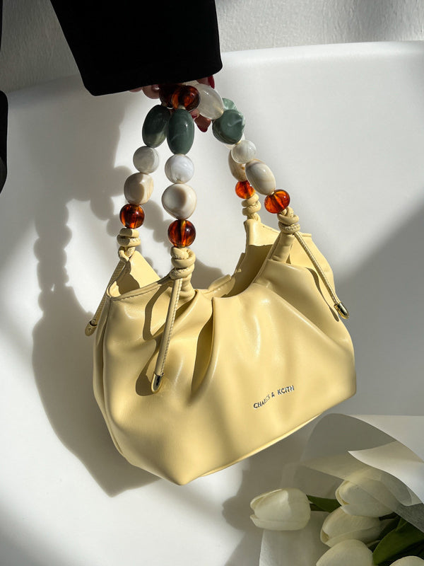 Beaded Pleated Split-Joint Handbags Shoulder Bags