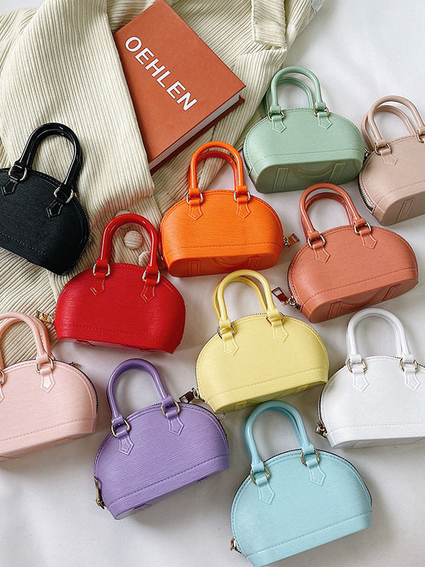 Chains Geometric Zipper Satchels Crossbody Bags