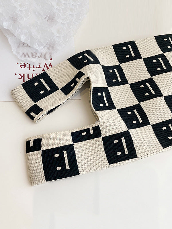 Urban Checkerboard Plaid Color-Block Bags Accessories Handbags