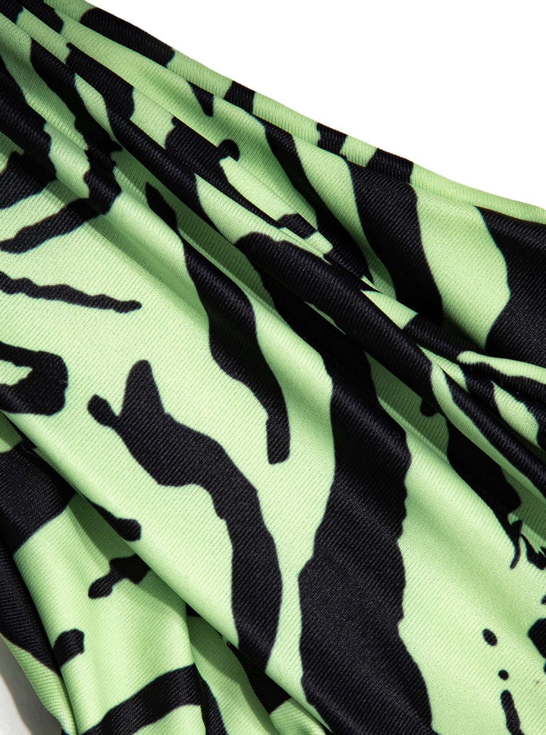 Zebra Print Halter Bikini Set