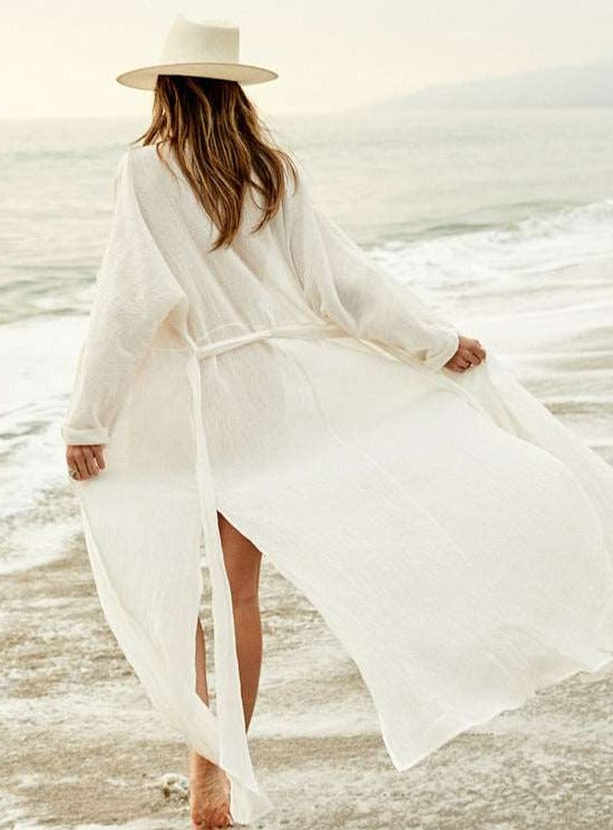 Sexy V-neck Chiffon Beach Dress