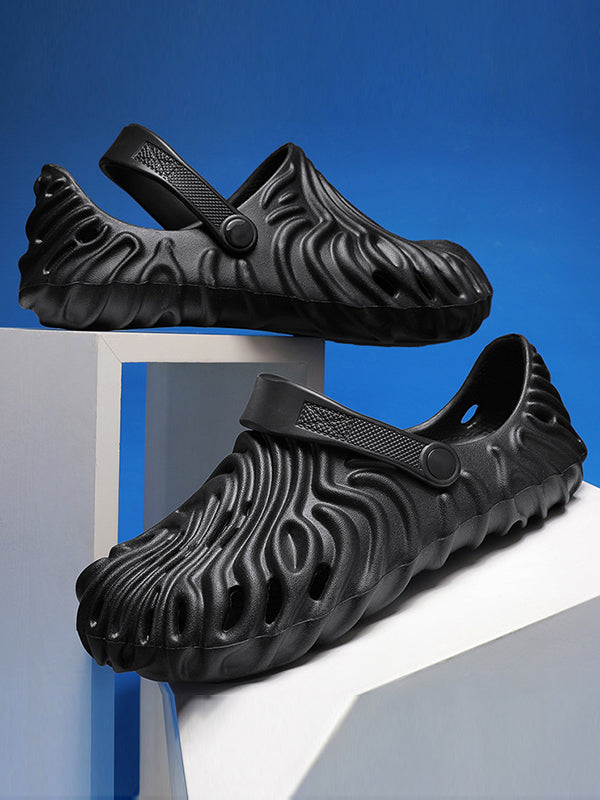 Hollow Round-Toe Slippers Crocs