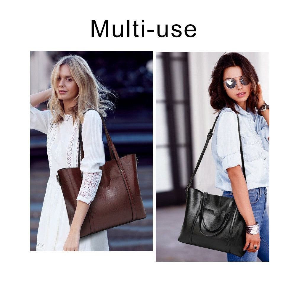 Fashion Large Capacity PU Leather Tote Bag
